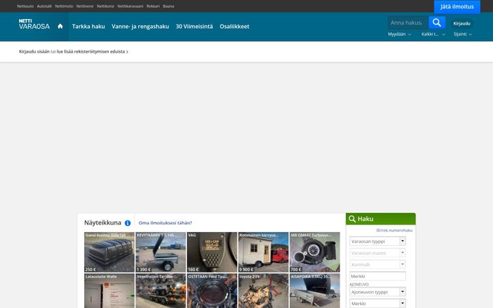 Skjermbilde av nettivaraosa.com
