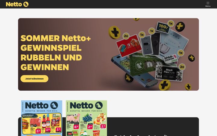 Screenshot of netto.de