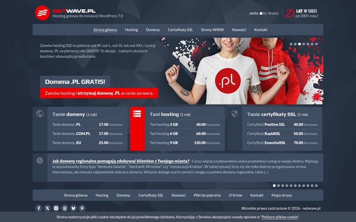 Snímek obrazovky netwave.pl