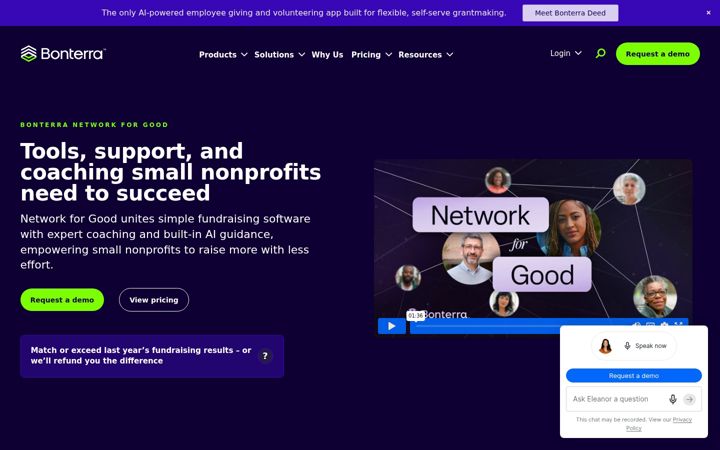 Ekrano kopija networkforgood.com
