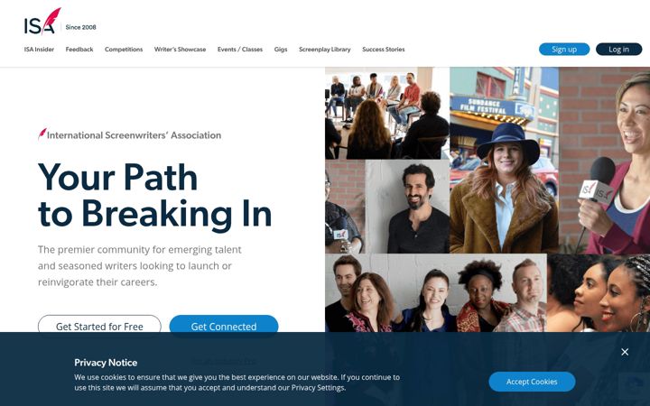 Screenshot of networkisa.org