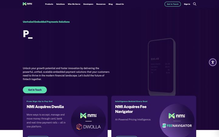 Screenshot of networkmerchants.com