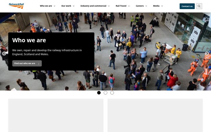 Screenshot von networkrail.co.uk