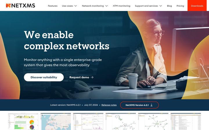 Screenshot of netxms.org