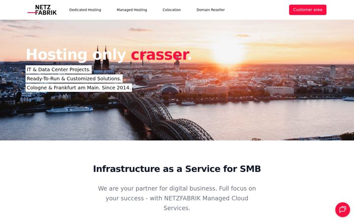 Screenshot von netzfabrik.com