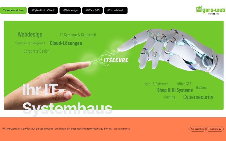 Screenshot of netzsystem.de