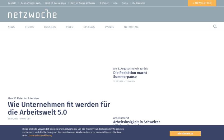 Screenshot of netzwoche.ch
