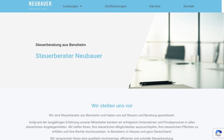 Screenshot of neubauer-steuerberater.de