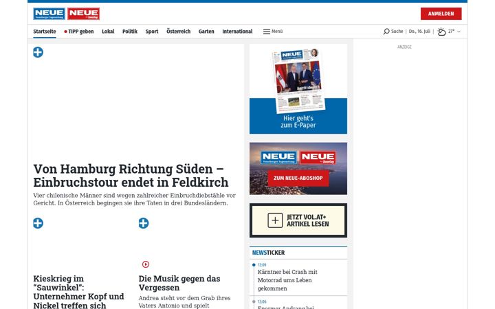 Snímek obrazovky neue.at
