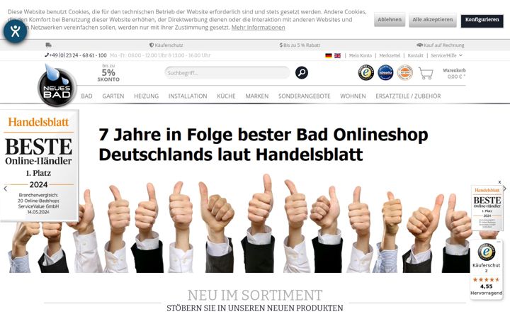 Screenshot of neuesbad.de