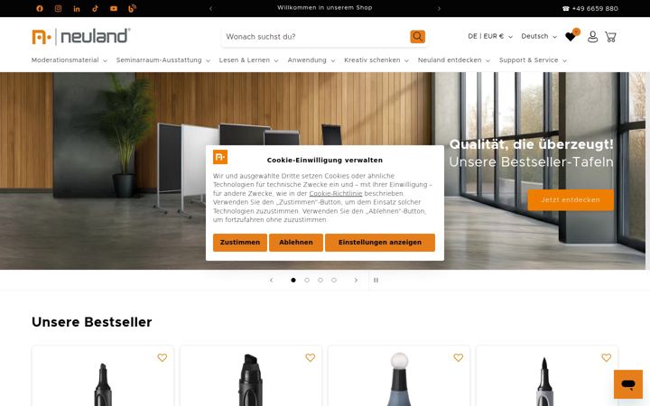 Screenshot of neuland.com