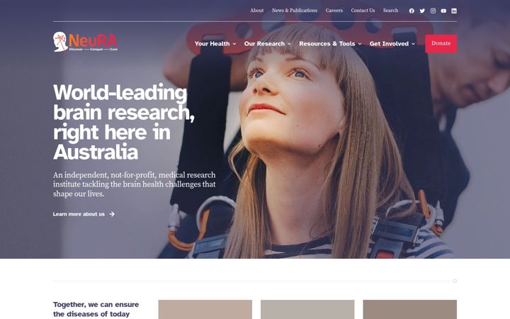 Screenshot of neura.edu.au