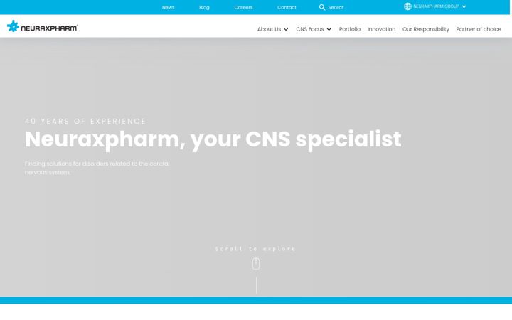 Screenshot of neuraxpharm.com