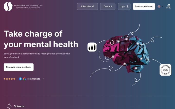 Skärmbild av neurofeedback-luxembourg.com