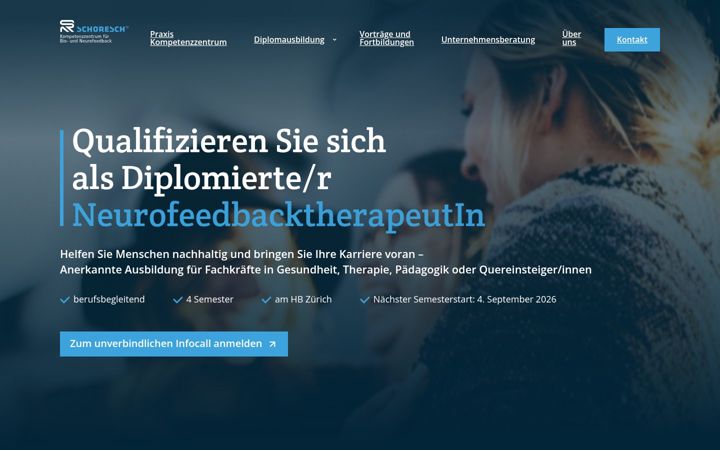 Zrzut ekranu neurofeedback-weiterbildung.com