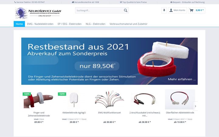 Screenshot of neuroservice-gmbh.de