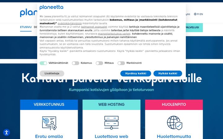 Screenshot of neutech.fi