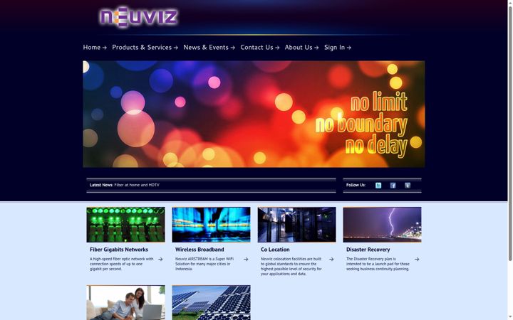 Screenshot of neuviz.net.id