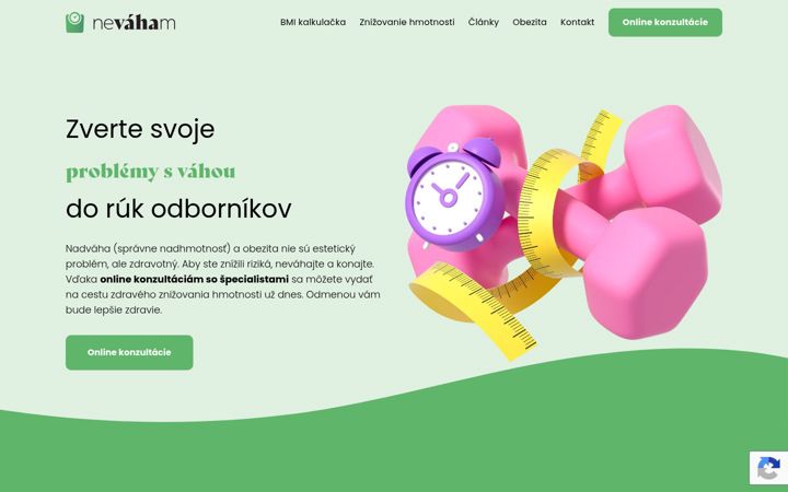 Screenshot of nevaham.sk