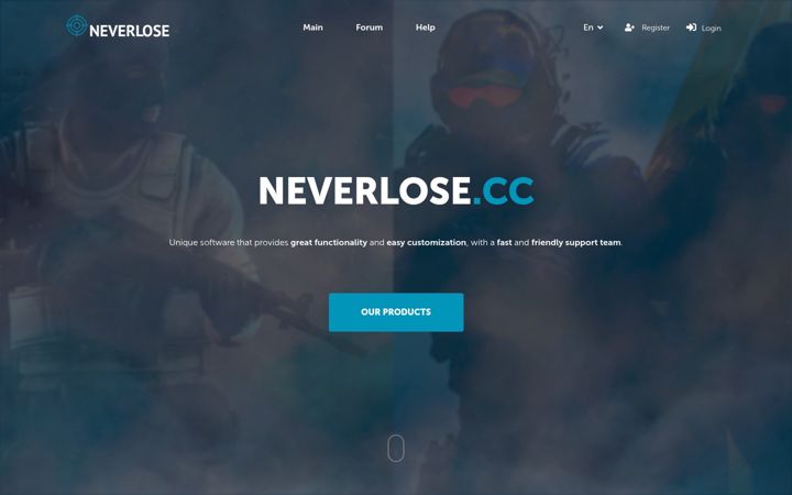 Screenshot of neverlose.cc
