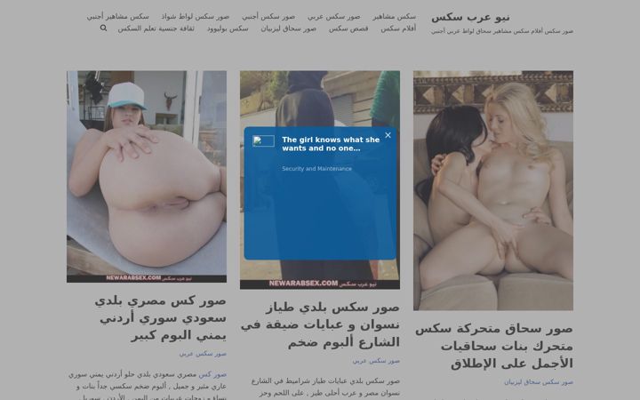 Screenshot of newarabsex.com