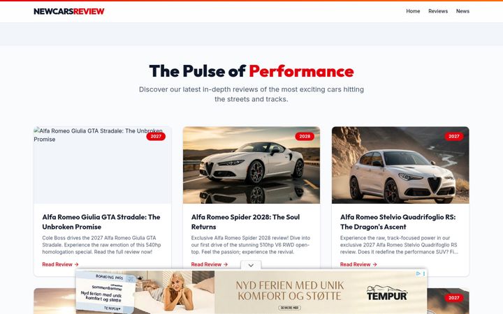 Screenshot of newcarsreview.com