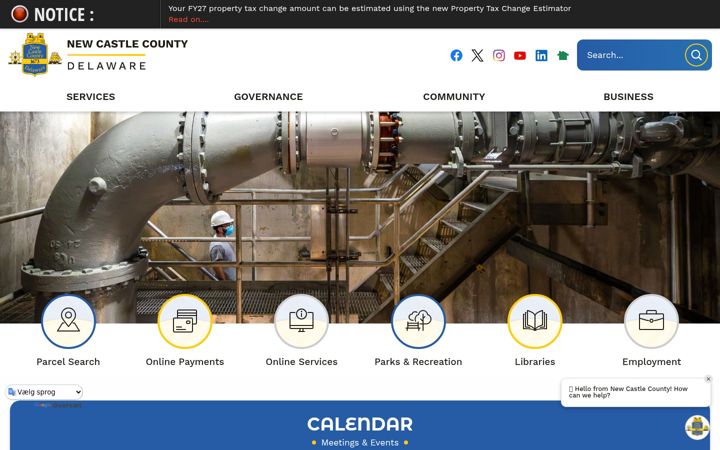 Screenshot of newcastlede.gov