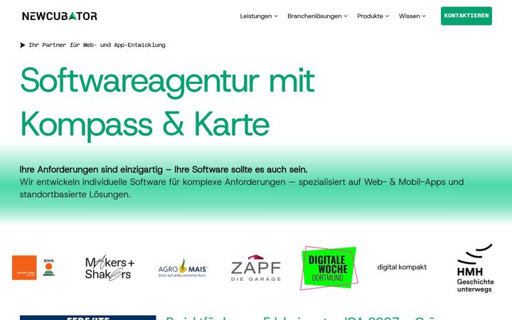 Screenshot of newcubator.com