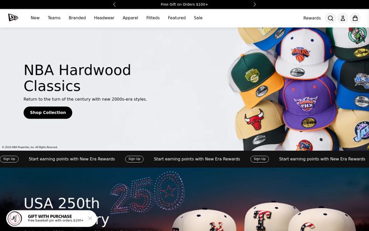 Snimka zaslona za neweracap.com