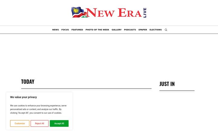 Screenshot of neweralive.na