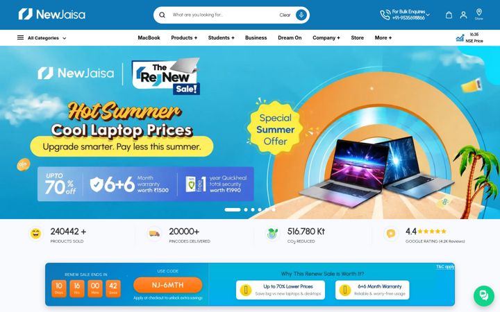 Screenshot of newjaisa.com