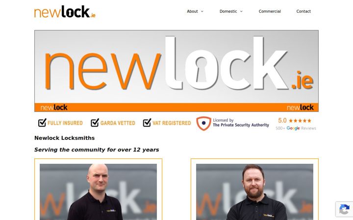 Screenshot of newlock.ie