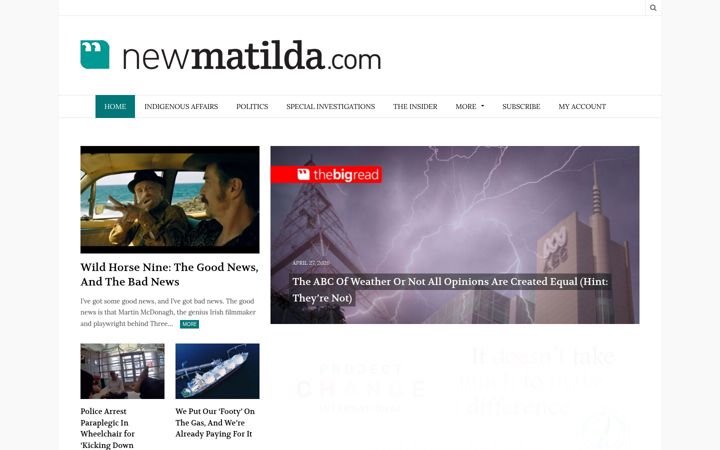 Screenshot of newmatilda.com