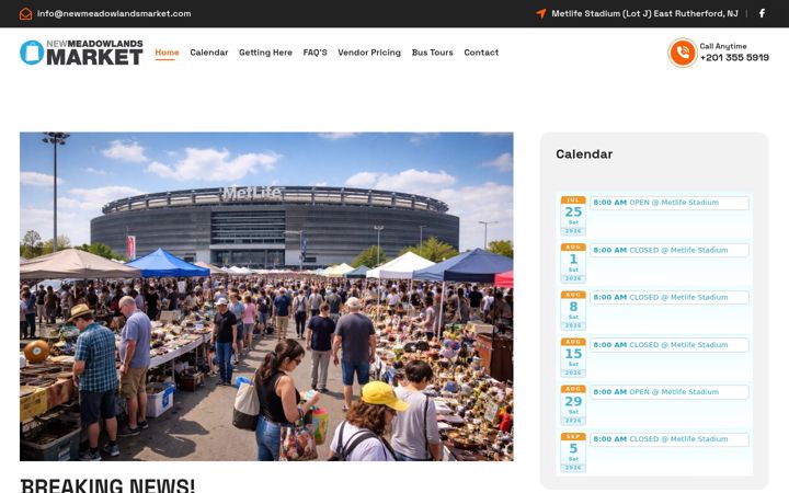 Screenshot of newmeadowlandsmarket.com