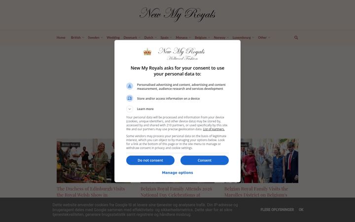 Screenshot of newmyroyals.com