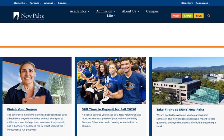 Screenshot of newpaltz.edu
