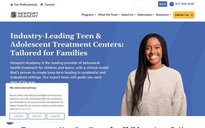 Screenshot of newportacademy.com