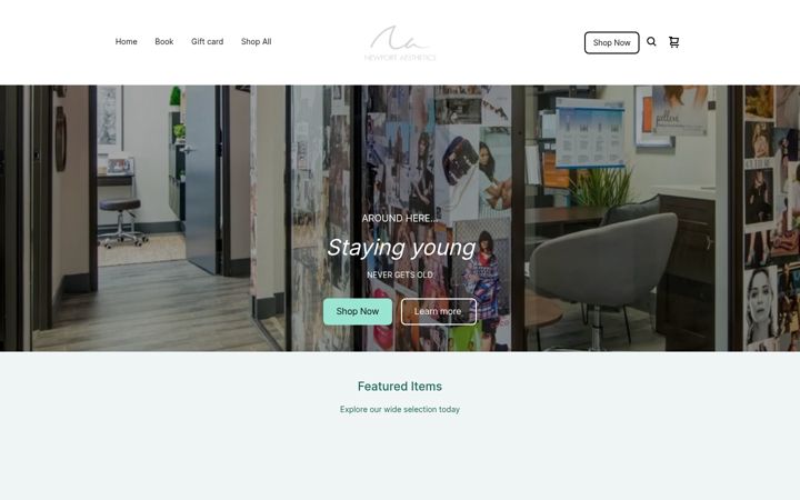 Screenshot of newportaesthetics.square.site