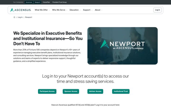 Screenshot of newportgroup.com