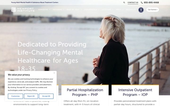 Screenshot of newportinstitute.com