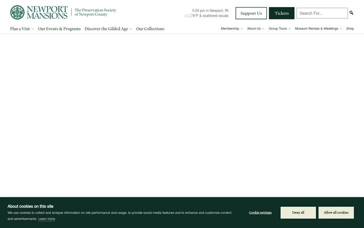 Screenshot of newportmansions.org