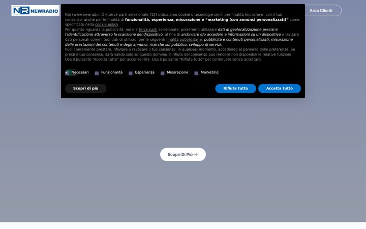 Screenshot van newradio.it