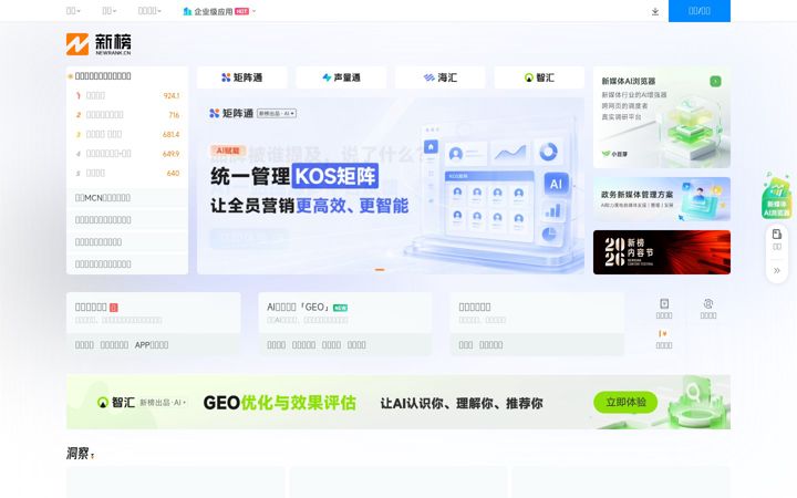 Screenshot of newrank.cn