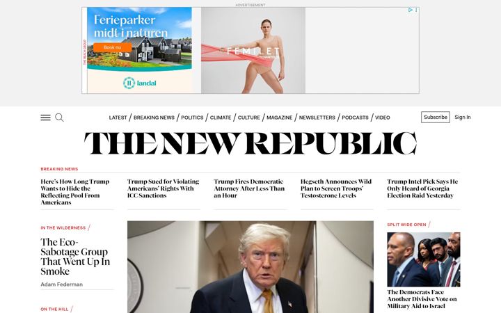 Screenshot ta' newrepublic.com