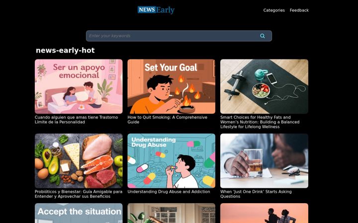 Screenshot of news-early.uk