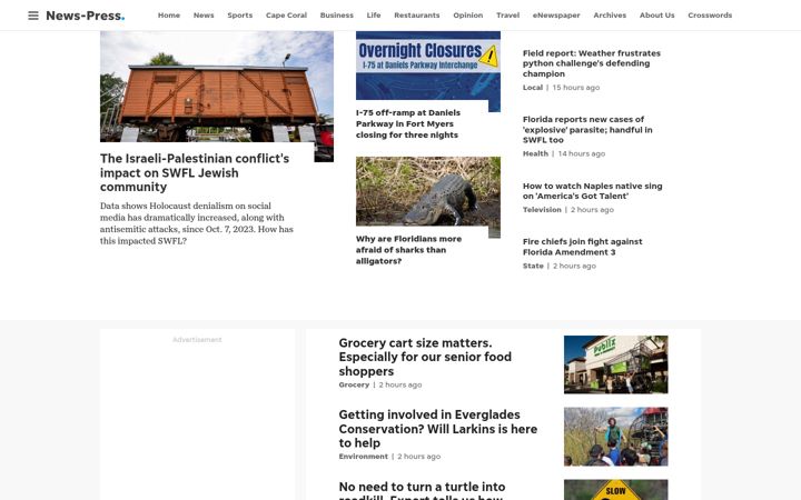 Skjermbilde av news-press.com