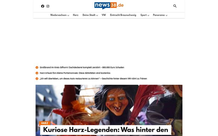 Screenshot of news38.de