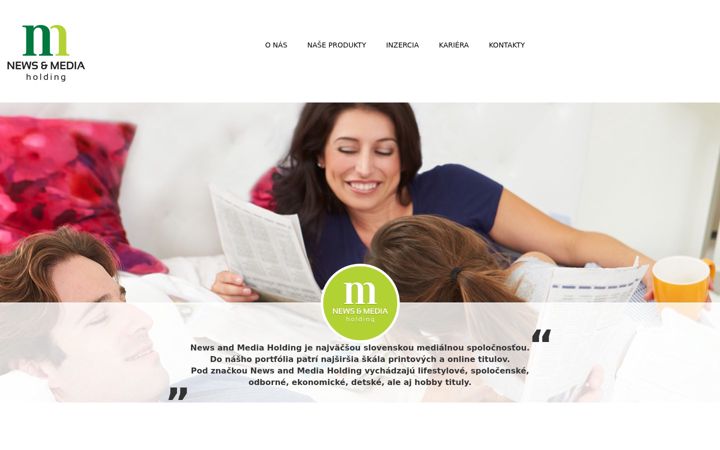Screenshot of newsandmedia.sk