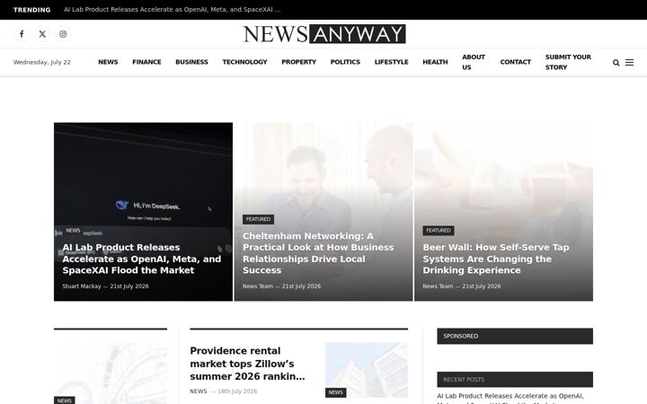 Screenshot of newsanyway.com