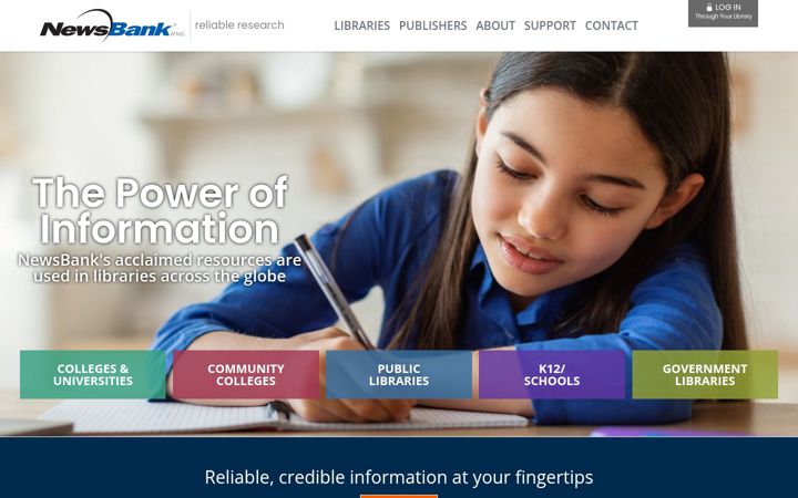 Screenshot of newsbank.com